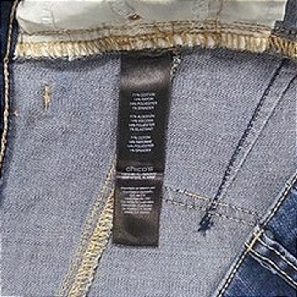 Chicos So Lifting Crop Jeans Women Size 2 Blue Stretch Slimming Denim Pants - Picture 6 of 15